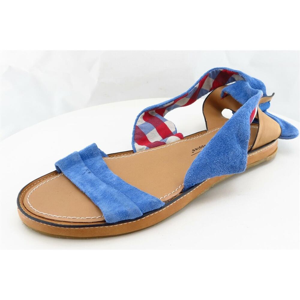 Hush‎ Puppies Sz 7 M Blue Ankle Strap Leather Women Sandals H504277